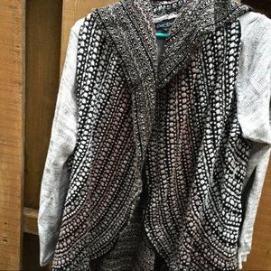 Dor Dor Couture L cowl neck cardigan sweater grey